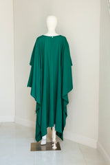 Momo Dress - Opal Green Crepe