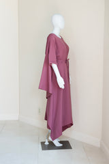 Momo Dress - Purple Mauve Crepe
