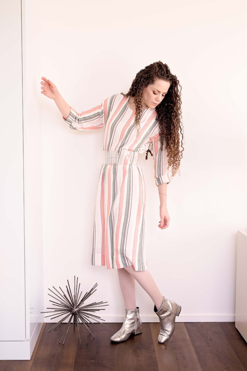 mint dress pink shoes Aurora Dress  Vestique