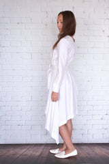 Botan - White Poplin - PROJECT 6, modest fashion