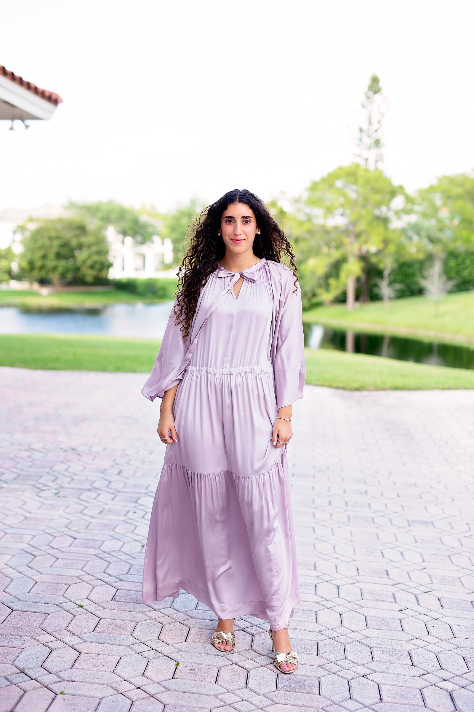 Mazel Dress - Lilac Premium Modal Satin – PROJECT 6