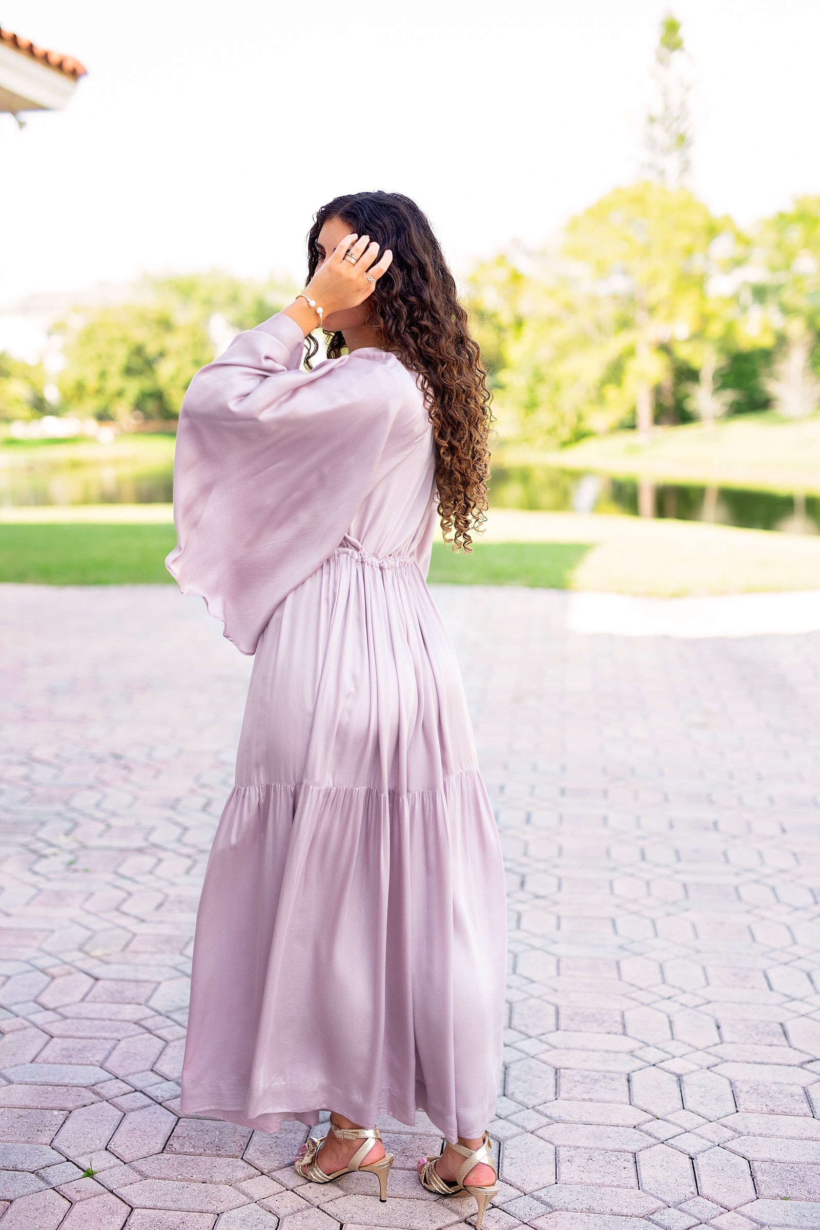 Mazel Dress - Lilac Premium Modal Satin – PROJECT 6