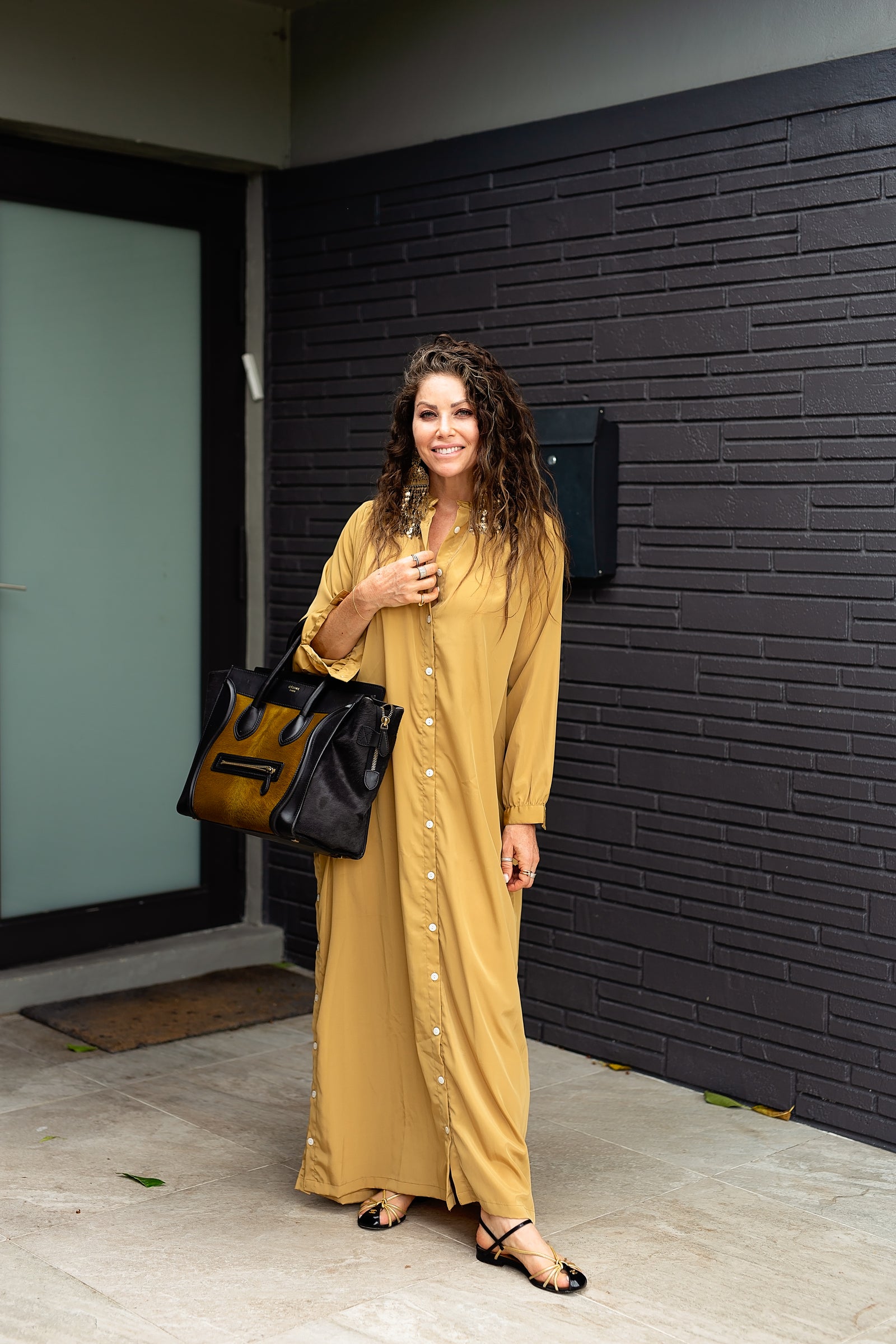 Hiro (Maxi) - Gold Crepe Hiro (Maxi) - Gold Crepe