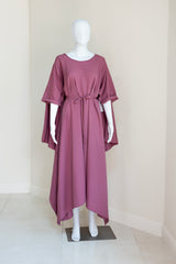 Momo Dress - Purple Mauve Crepe