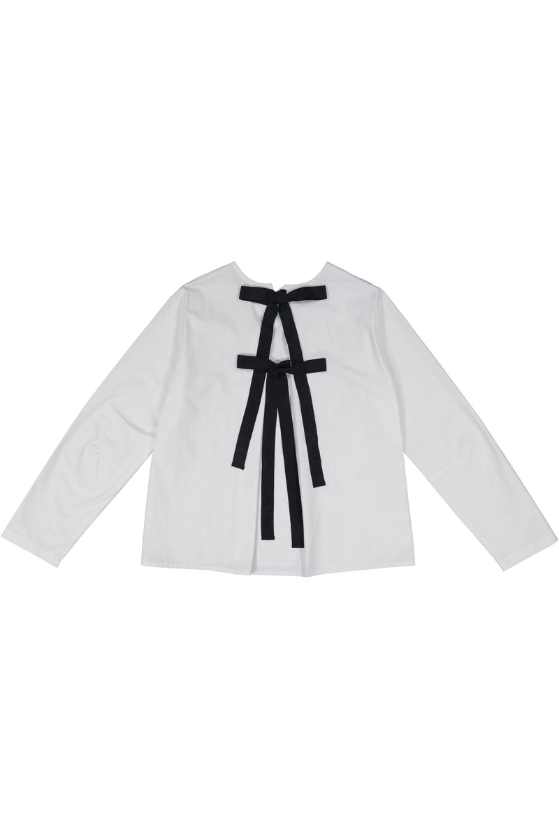 ABACO - White/Black Ties Poplin - PROJECT 6, modest fashion
