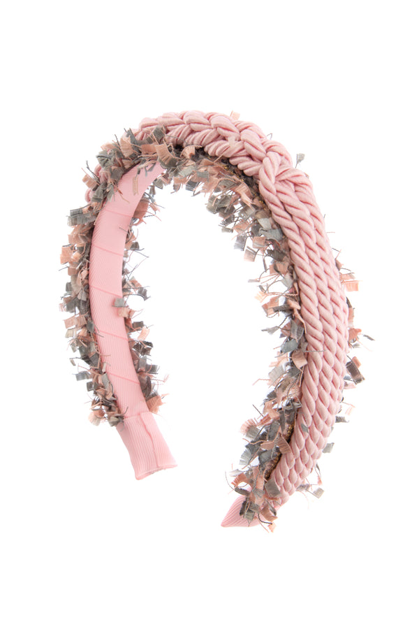 All Roped In Headband - Pink/Grey - PROJECT 6, modest fashion