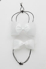 Avant Garde Bow Petit - White - PROJECT 6, modest fashion