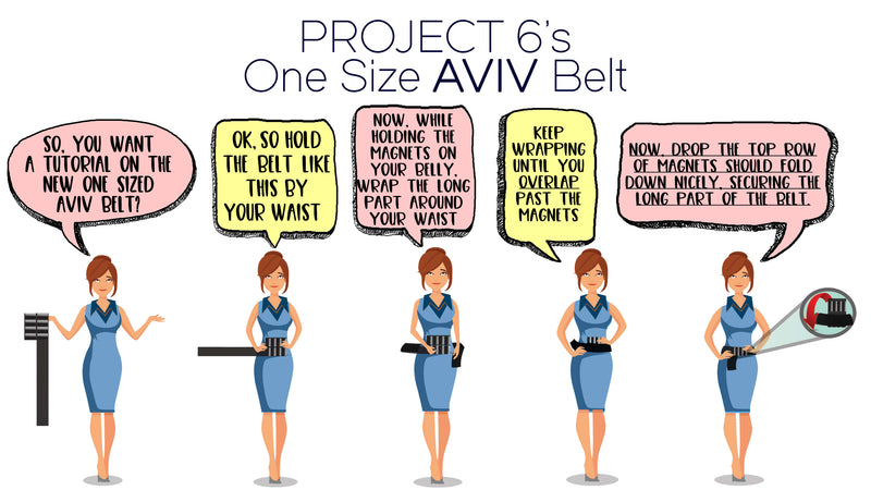 The OS Aviv Belt in Petit - Black - PROJECT 6, modest fashion