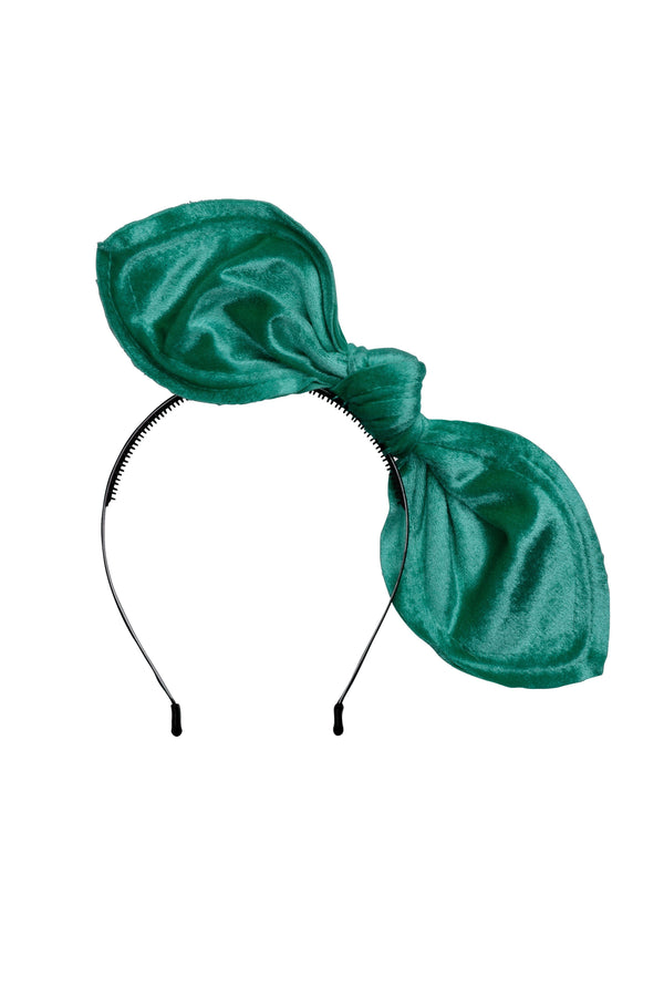 Bubble Ear - Jewel Tone Green Velvet - PROJECT 6, modest fashion