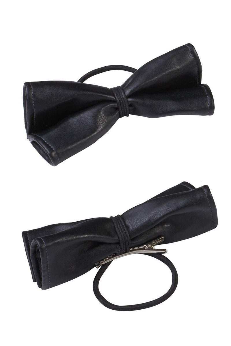 Butterfly Leather Clip/Pony (1 pc) - Black - PROJECT 6, modest fashion