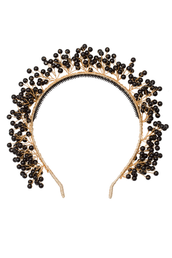 Baby's Breath Royal Headband - Black Pearl - PROJECT 6, modest fashion