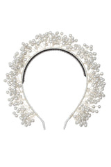 Baby's Breath Royal Headband - Silver Pearl - PROJECT 6, modest fashion