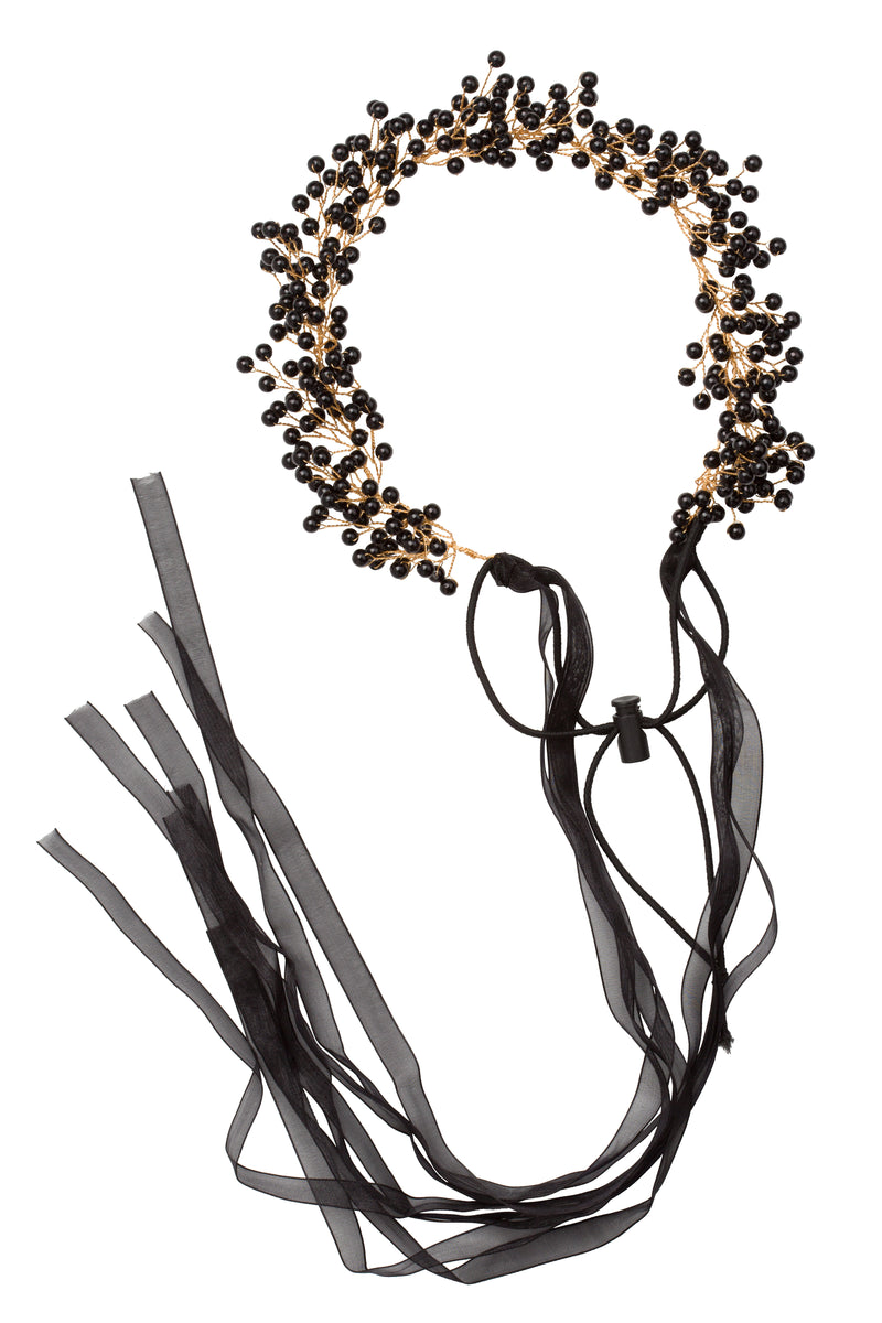 Clustered Wreath - Black Pearl - PROJECT 6, modest fashion