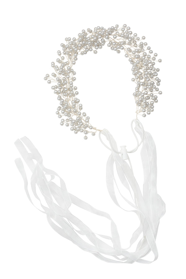 Clustered Wreath - Silver Pearl - PROJECT 6, modest fashion