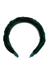 Coronation Day Headband - Hunter Green Velvet - PROJECT 6, modest fashion