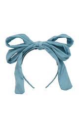 Double Party Bow Headband - Light Turquoise - PROJECT 6, modest fashion