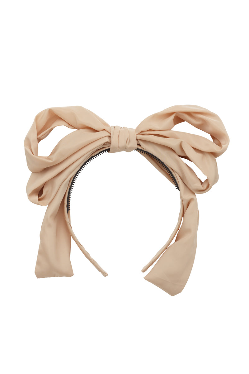 Double Party Bow Headband - Taupe - PROJECT 6, modest fashion