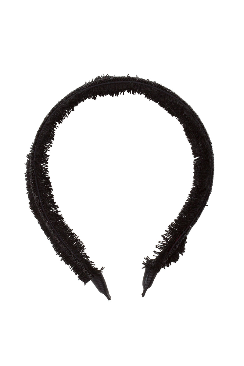 Flat Fringe Headband - Black - PROJECT 6, modest fashion