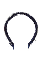 Flat Fringe Headband - Navy/Silver - PROJECT 6, modest fashion