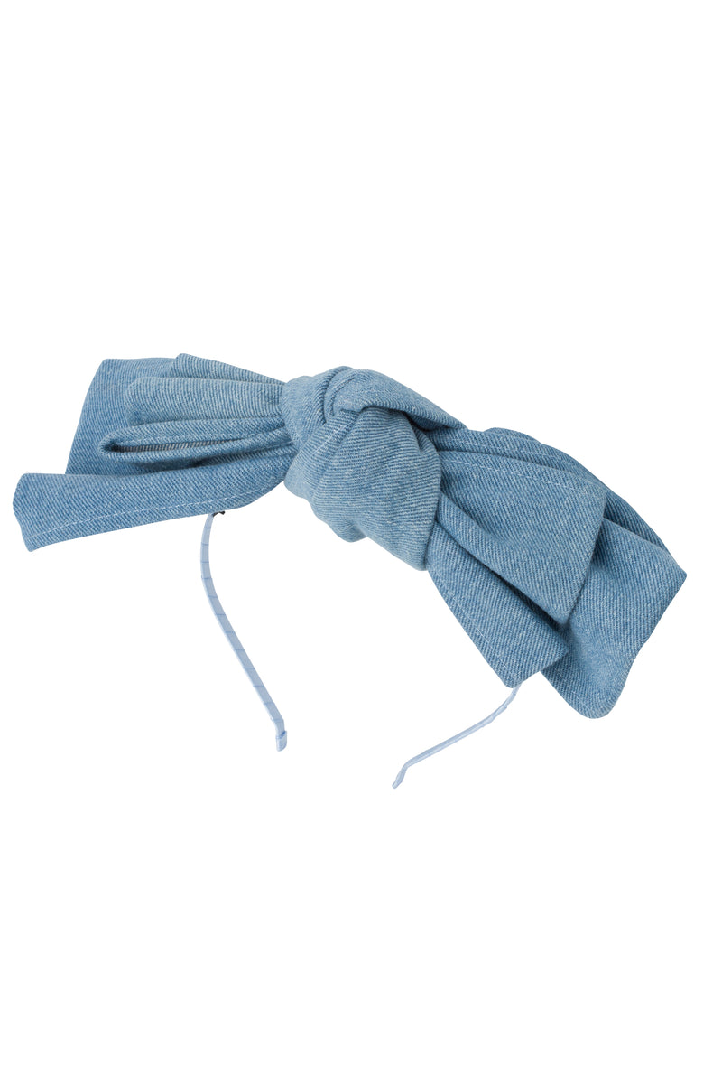 Floppy Denim Headband - Sky Blue Denim - PROJECT 6, modest fashion