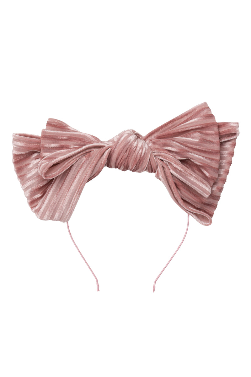 Floppy Velvet Stripe Headband - Blush - PROJECT 6, modest fashion