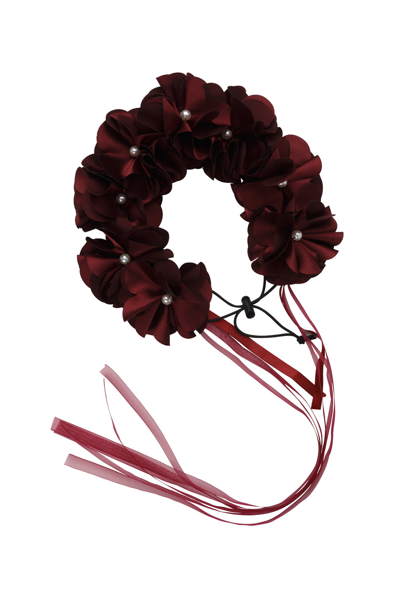Floral Wreath Full - Burgundy - PROJECT 6, modest fashion