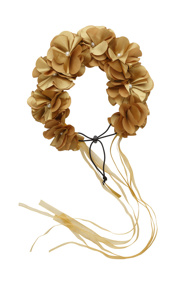 Floral Wreath Full - Gold - PROJECT 6, modest fashion