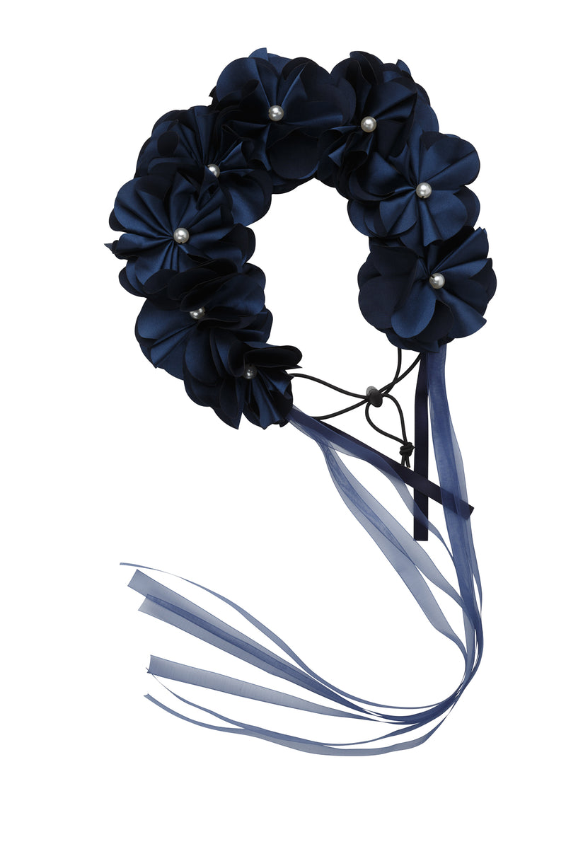 Floral Wreath Full - Navy - PROJECT 6, modest fashion
