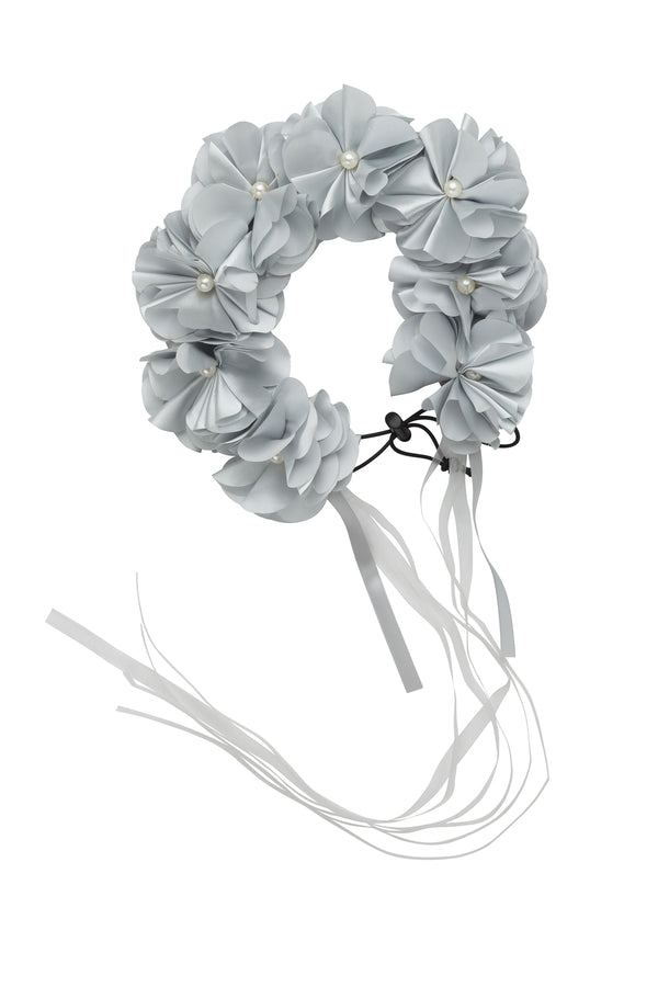 Floral Wreath Full - Light Silver - PROJECT 6, modest fashion