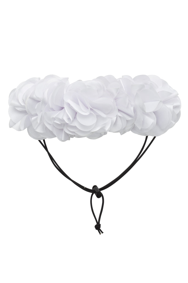 Floral Wreath Petit - White - PROJECT 6, modest fashion