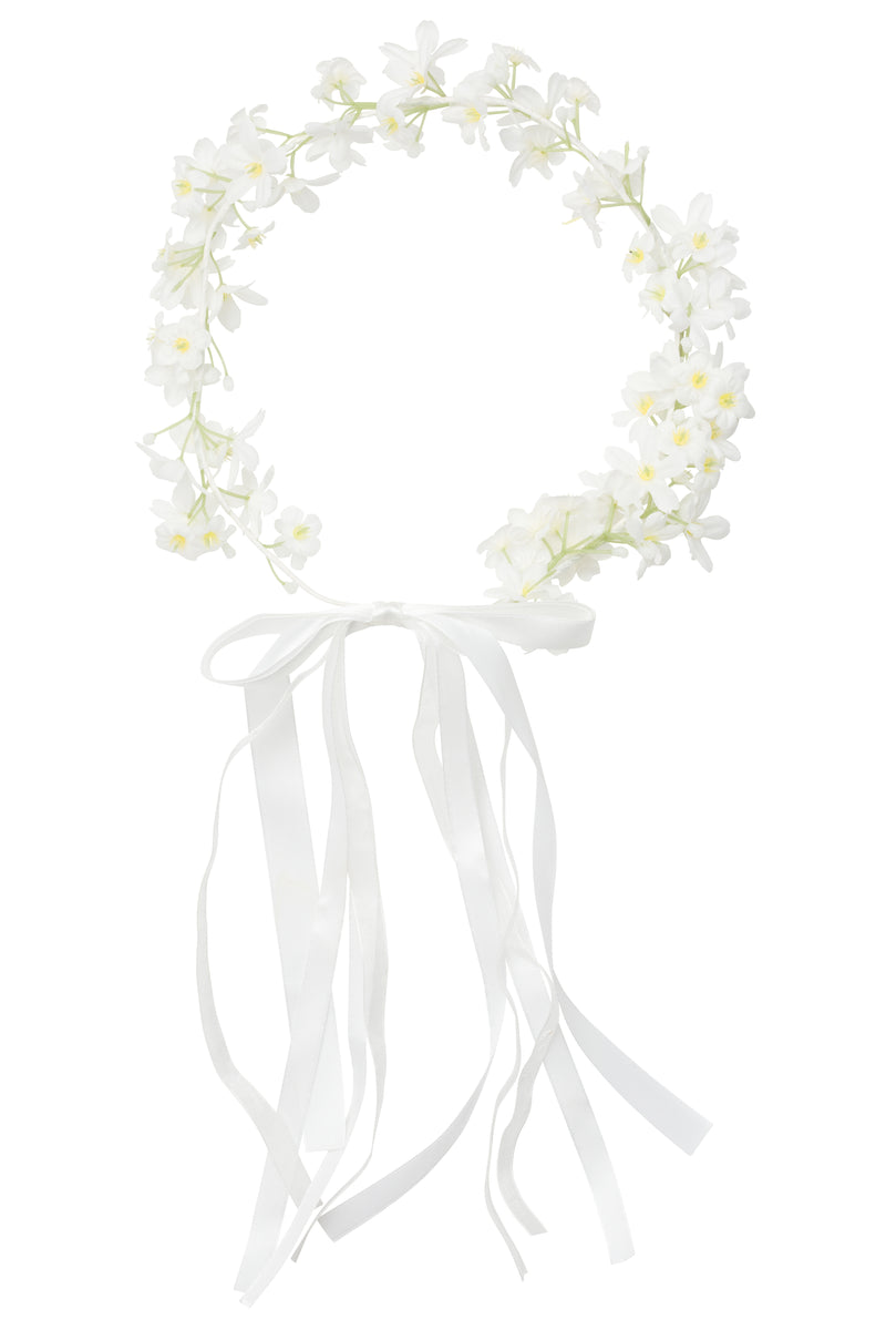 Flower Wreath - White Ribbon - PROJECT 6, modest fashion
