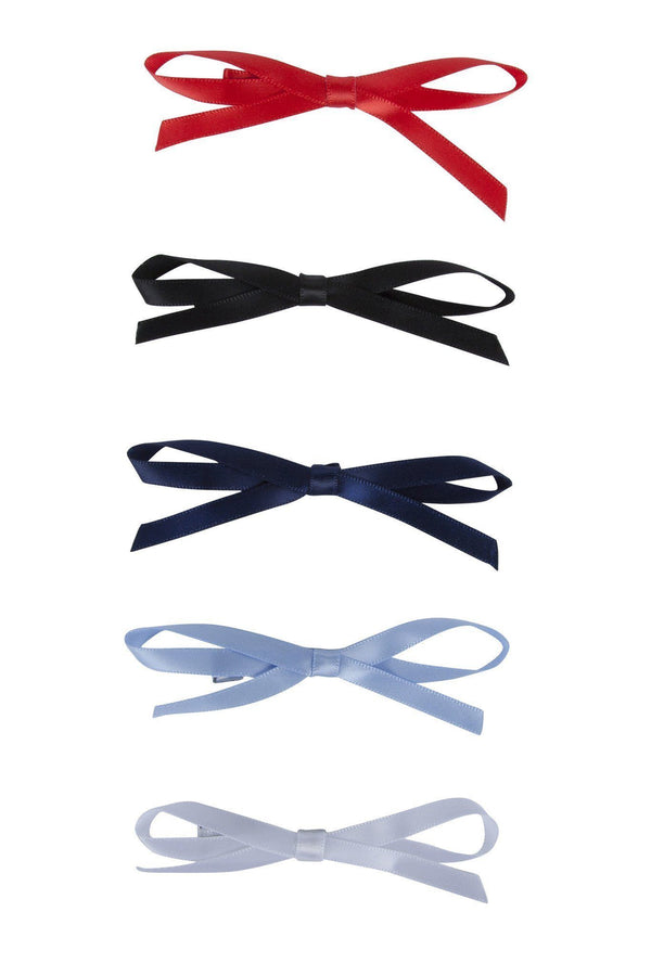Gerber Satin Clips  - WHITE/LIGHT BLUE/RED/NAVY/BLACK - PROJECT 6, modest fashion