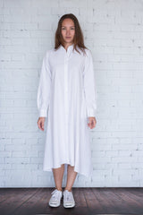 Maaya Medium - White Poplin - PROJECT 6, modest fashion