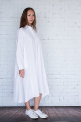 Maaya Medium - White Poplin - PROJECT 6, modest fashion