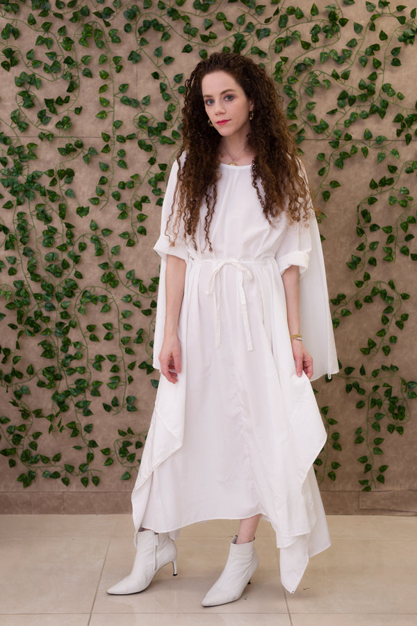 Momo Dress - White Crepe