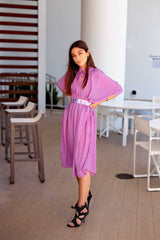Sache Dress - Purple Crepe