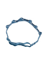 Rosebud Wrap - Blue Denim Velvet - PROJECT 6, modest fashion