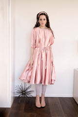 Lilly Wrap - Blush Satin - PROJECT 6, modest fashion