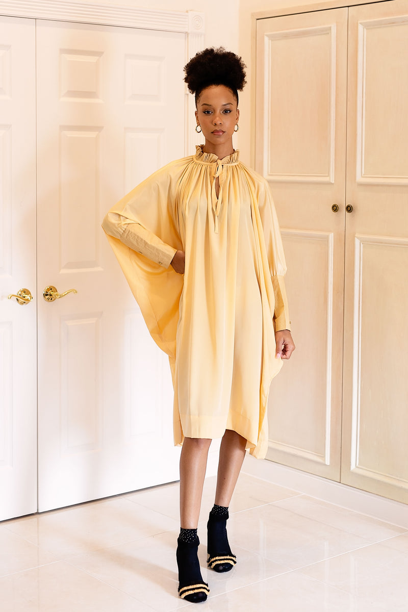 Sache Dress - Light Gold Crepe PROJECT 6 Sache Dress - Light Gold Crepe PROJECT 6