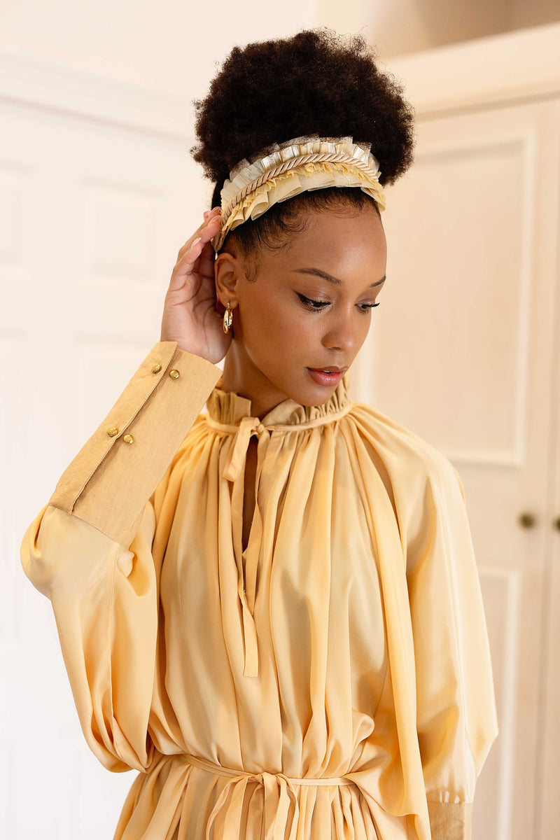 Sache Dress - Light Gold Crepe PROJECT 6 Sache Dress - Light Gold Crepe PROJECT 6