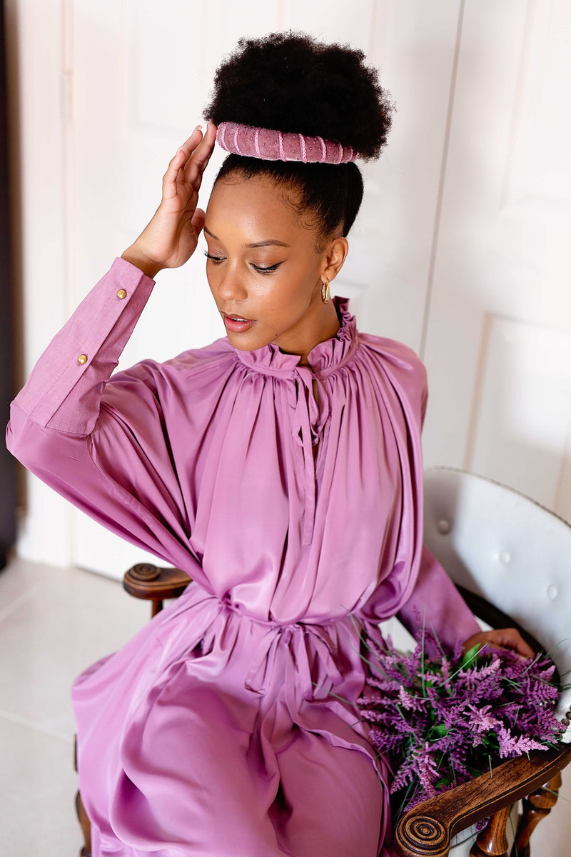 dress purple pink Purple Pink Fuchsia Dress, Silk Dress, Wrap Dress, Bridesmaid Dress, Wedding Guest Dress, Women Dress, Maxi Dress, Evening Dress, Long Dress