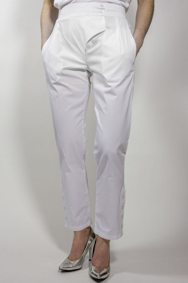 Kiku Pants - White - PROJECT 6, modest fashion