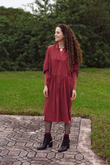 Oka Crepe - Cranberry - PROJECT 6, modest fashion