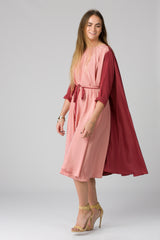 Shunka - Cranberry/Rose Crepe - PROJECT 6, modest fashion