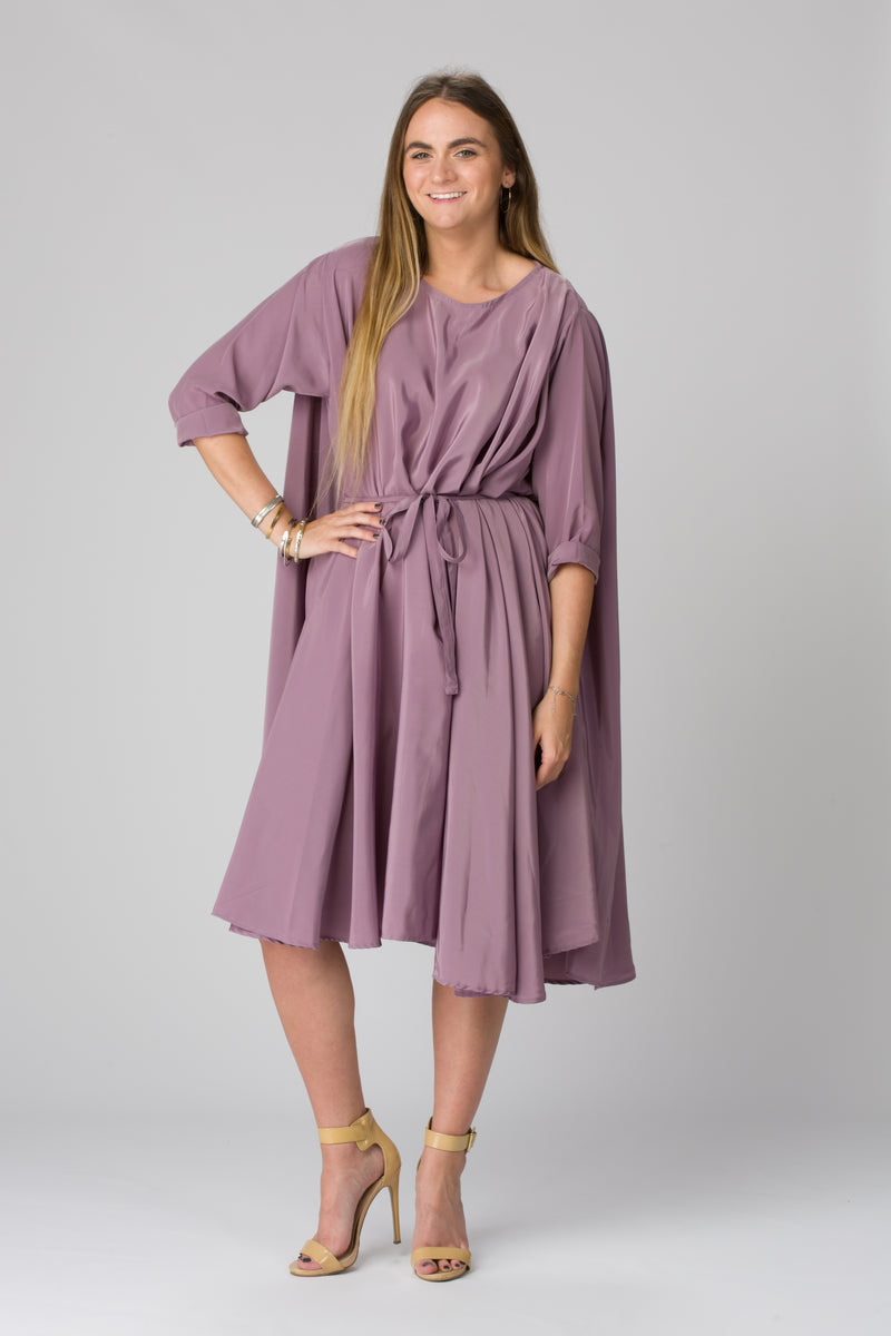 Shunka - Purple Mauve Crepe - PROJECT 6, modest fashion
