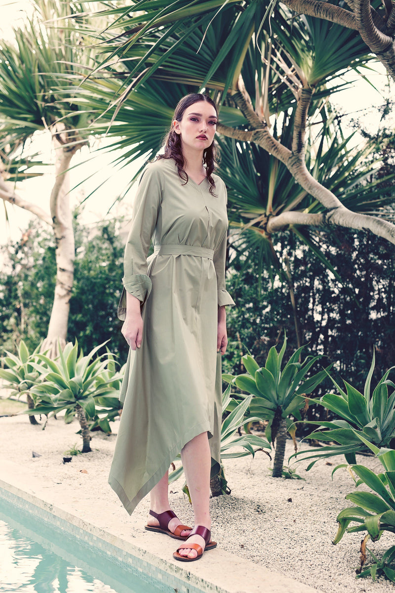 Botan - Light Olive Poplin PROJECT 6 Botan - Light Olive Poplin PROJECT 6