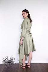 Botan - Light Olive Poplin - PROJECT 6, modest fashion