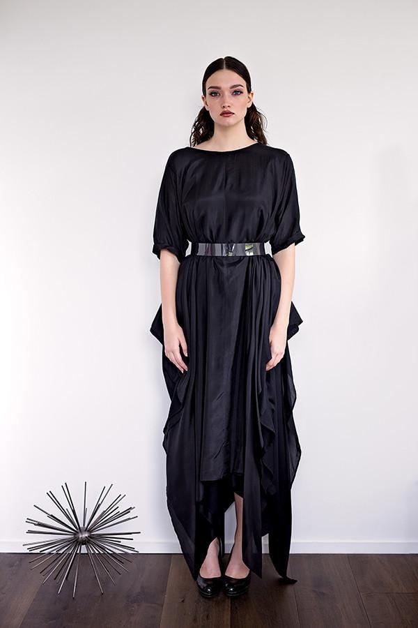 Momo - Black Silk - PROJECT 6, modest fashion