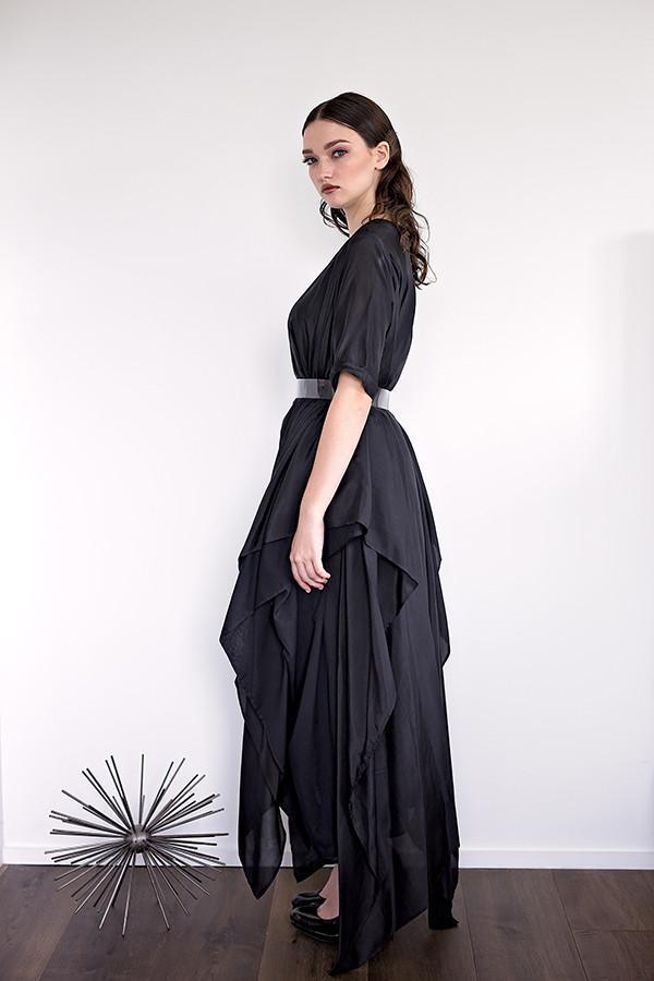 Momo - Black Silk - PROJECT 6, modest fashion