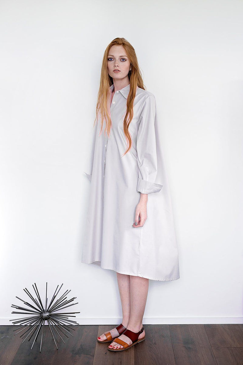 Maaya Medium - Light Grey Poplin - PROJECT 6, modest fashion